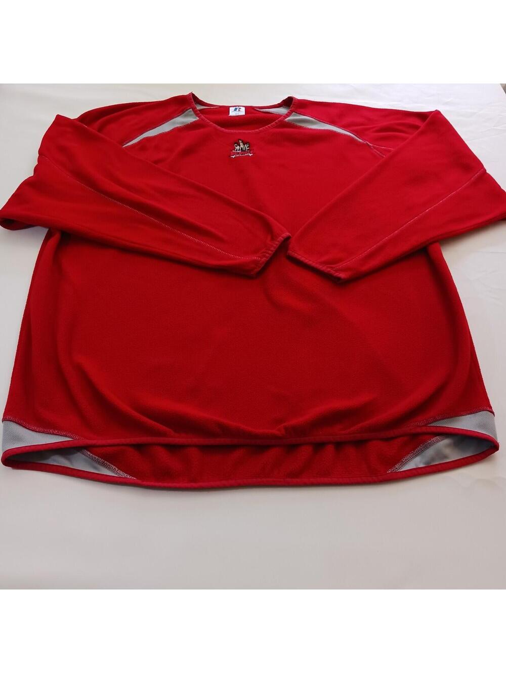 Russell Athletic NC State Wolfpack Men's Red Pullover Sweatshirt Long Sleeve XL